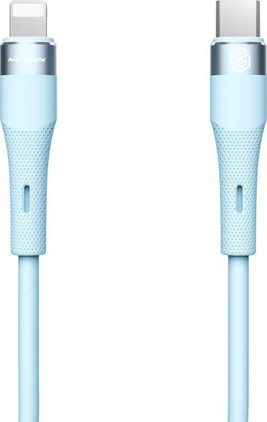 Kabllo karikimi Nillkin Flowspeed Silicone, Type C në Lightning, PD 27W, blu
