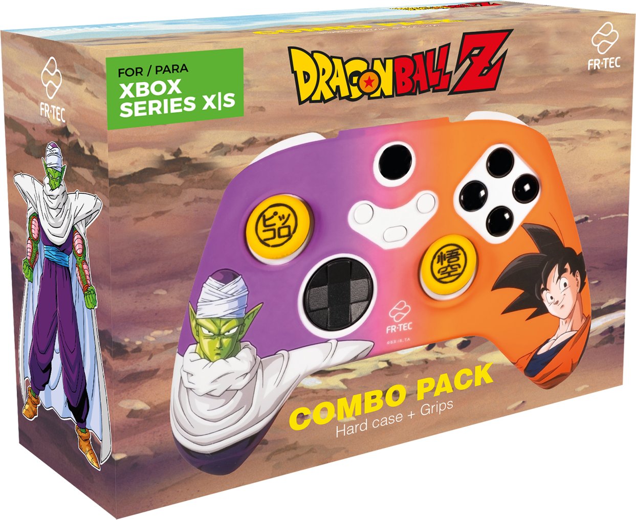 Set mbrojtës Dragon Ball Z për Xbox Series X S, dizajn Piccolo dhe Son, shumëngjyrësh