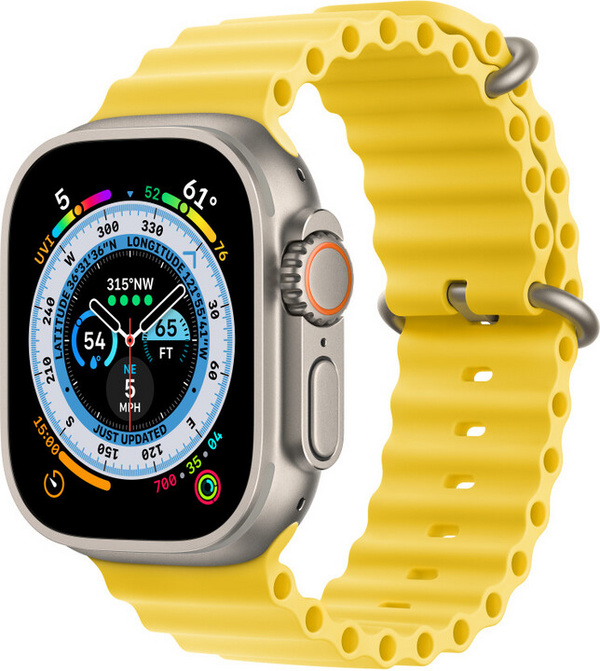 Apple Watch 49mm Band, Yellow Ocean Band Extension
