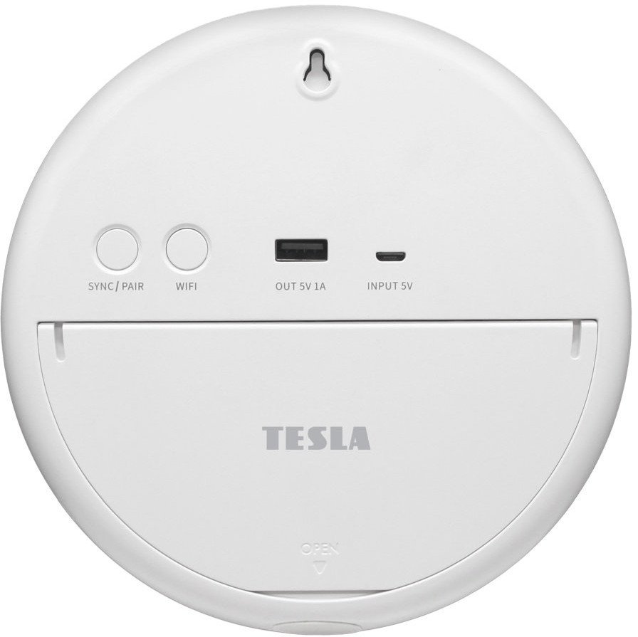 Метеоролошка станица Tesla Device MS360, WiFi и Bluetooth, екран во боја, бела