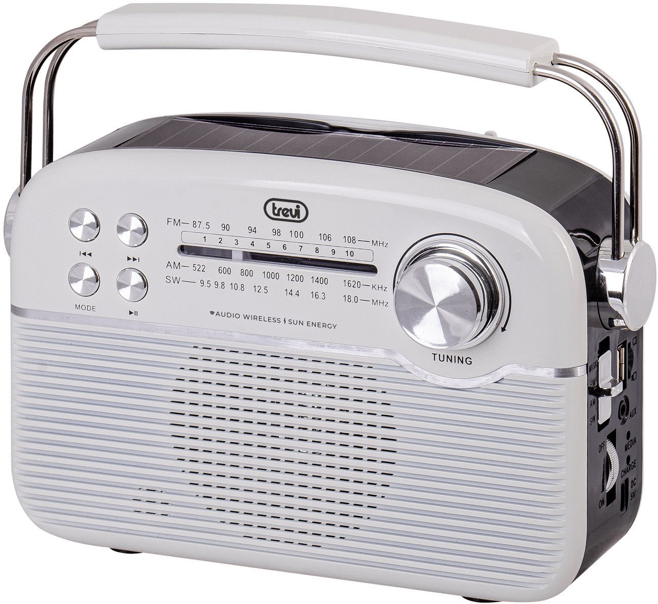 Radio portative Trevi RA 7F50 BT, Bluetooth, e bardhë