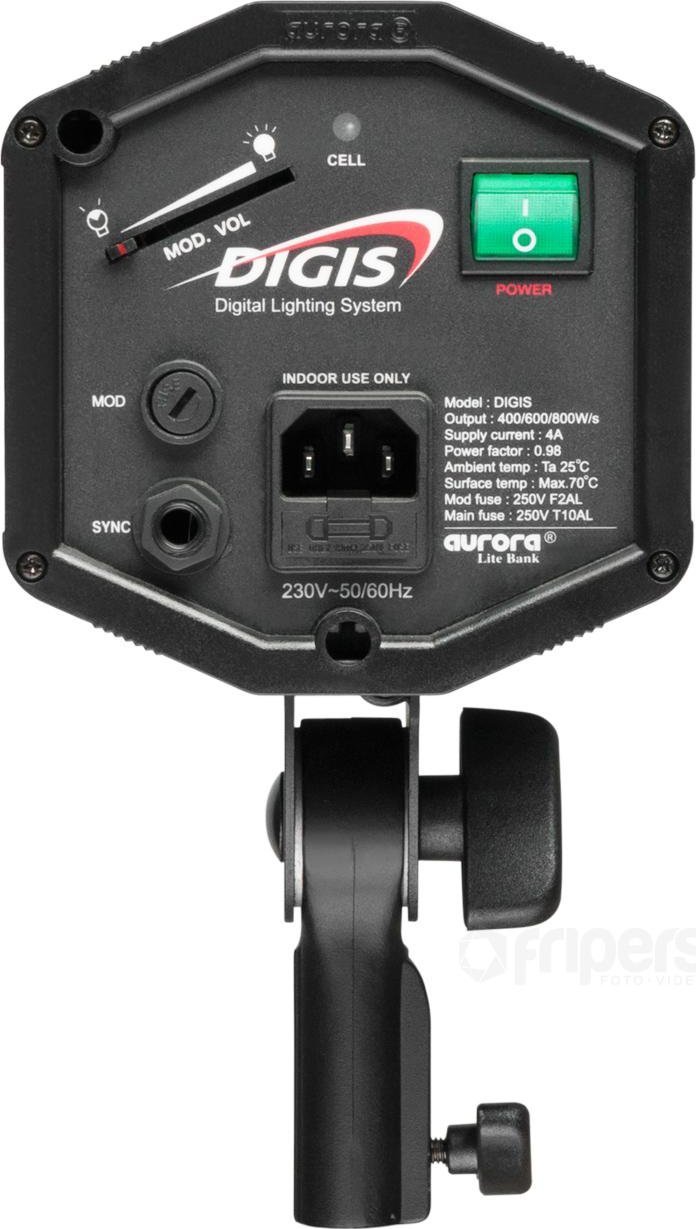 Blic studio Aurora Digis 400, 400Ws, ekran LED, i bardhë