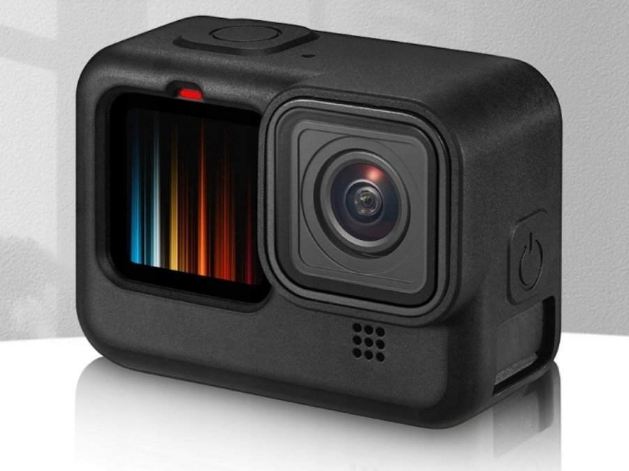 Mbulesë silikoni Puluz PU518B për GoPro HERO 9 10, set 3 në 1, e zezë