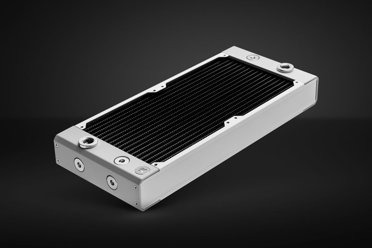 Radiator për ftohje me ujë EKWB Quantum Surface P280M X-Flow, 280mm, për ventilatorë 140mm, i bardhë