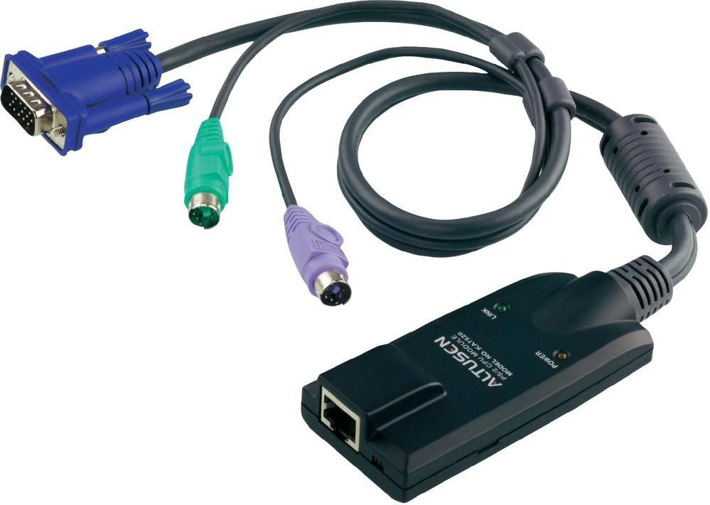 Kabllo adapter KVM ATEN KA7520, PS/2, modul CPU për KH Series, i zi