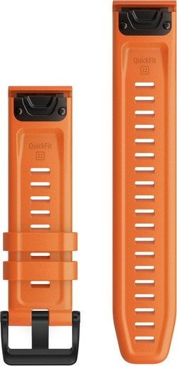 Ремен за часовник Garmin QuickFit 22mm, силикон, портокалов
