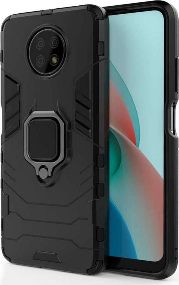 Mbrojtëse Alogy Stand Ring Armor për Xiaomi Redmi Note 9T / 9T 5G, e zezë