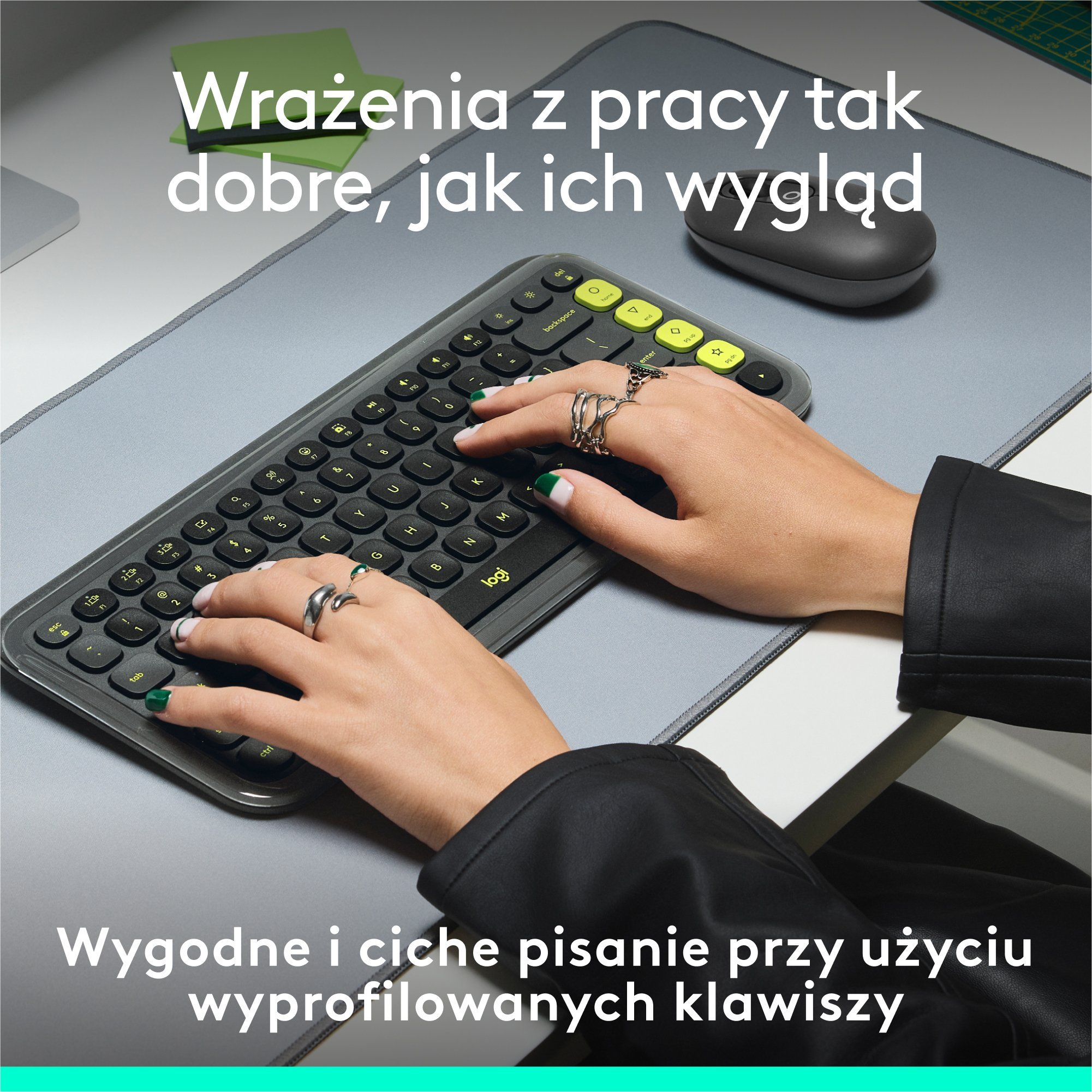 Tastierë Logitech POP Keys, Bluetooth, kompakte, grafit