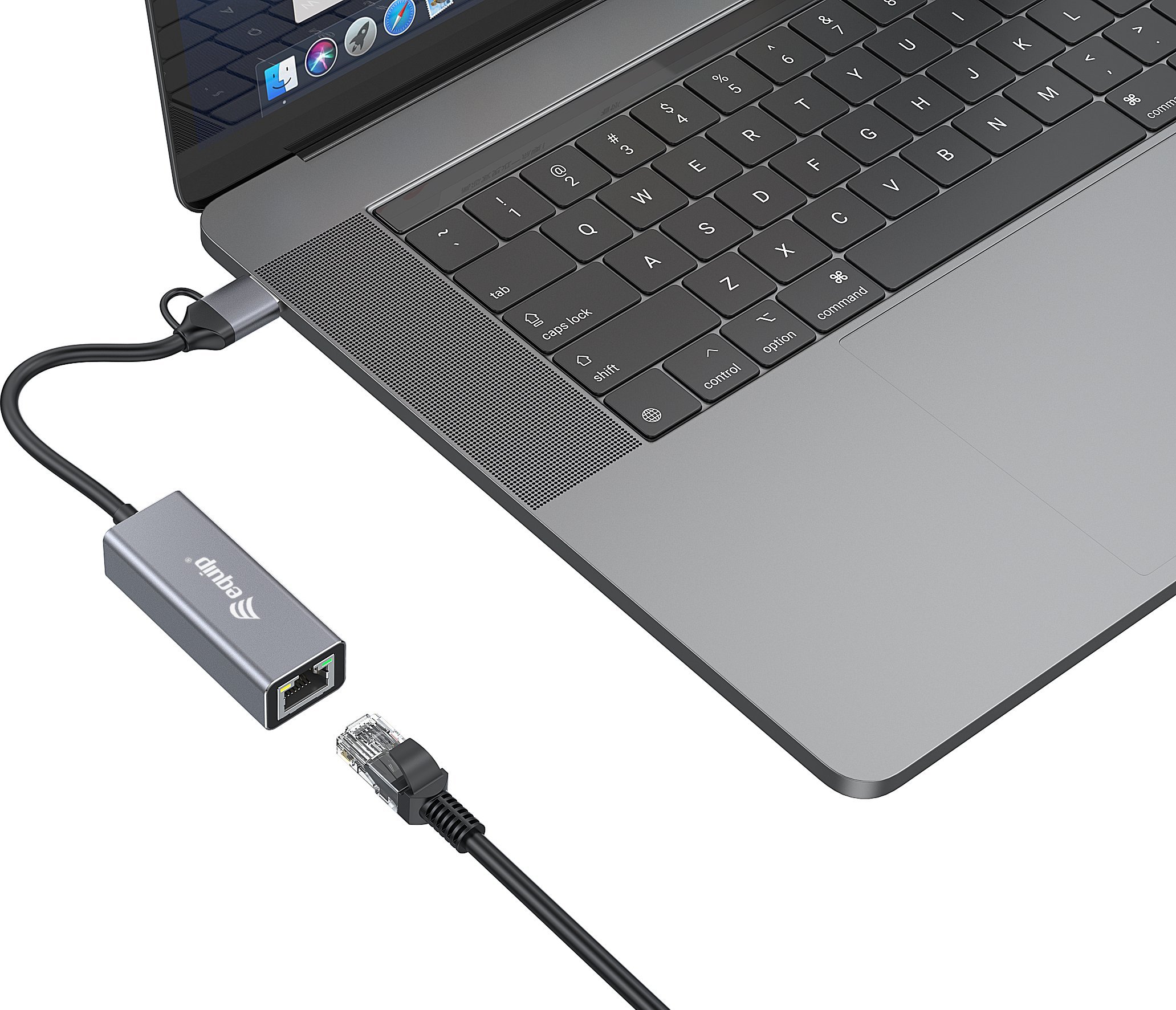 Adaptor rrjeti Equip, USB C dhe USB A, Ethernet 2.5 Gbps