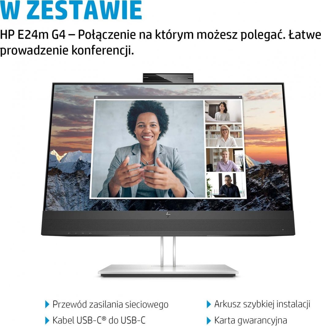 Monitor HP E24m G4, 23.8", Full HD, i zi