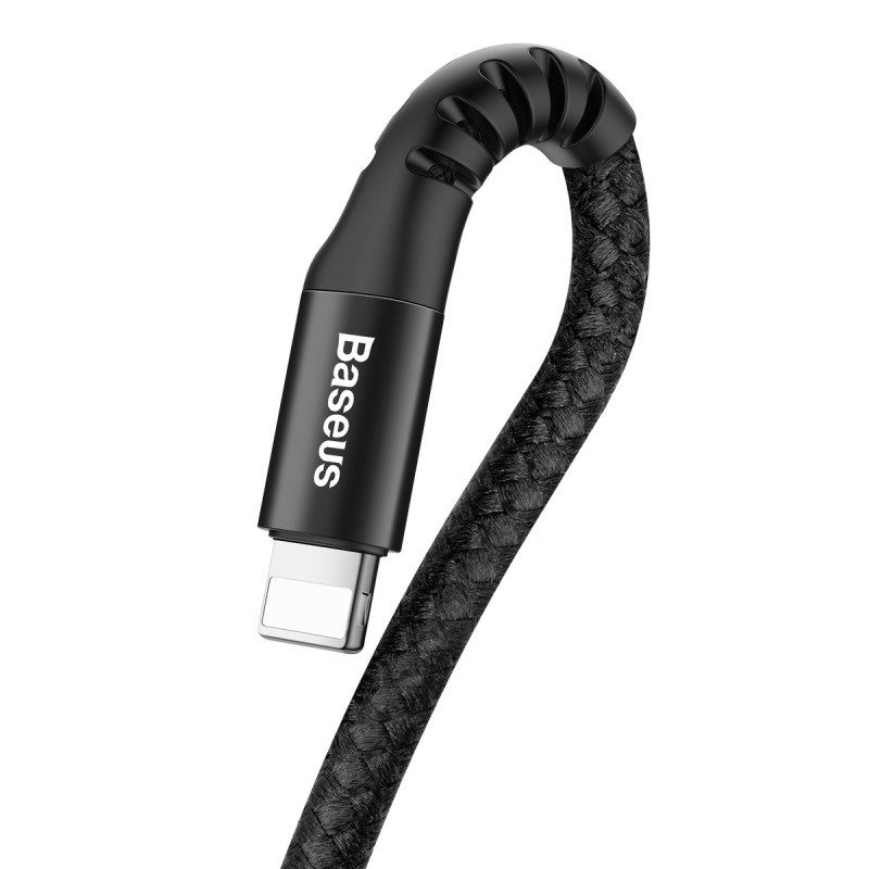 Kabllo USB Baseus CALSR-01, USB-A në Lightning, 1 m, i zi