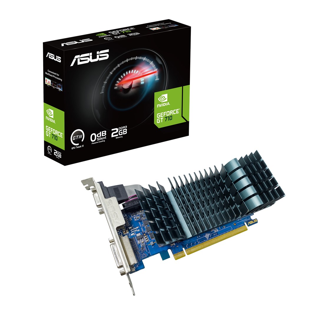 Kartë grafike ASUS NVIDIA GeForce GT 710, 2 GB GDDR3, GT710-SL-2GD3-BRK-EVO