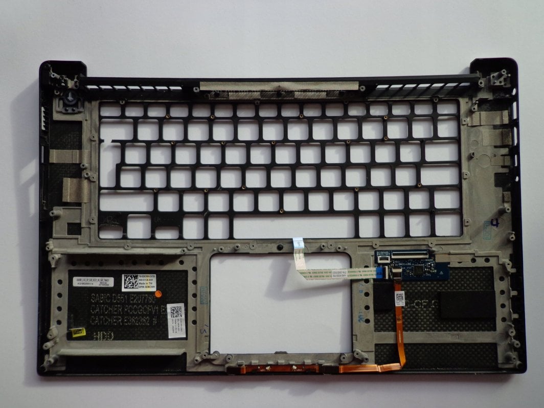 Tastierë për laptop Dell 5510/9550, 81 taste, e bardhë