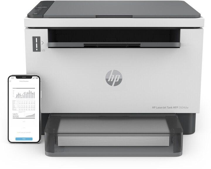 Printer lazerik HP LaserJet Tank 2604dw, i bardhë / zi