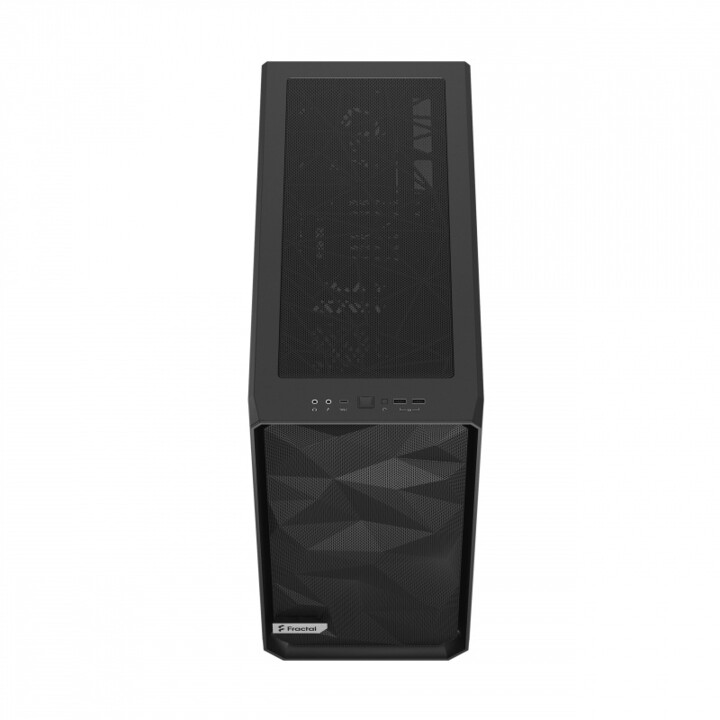 Fractal Design Meshify 2 Black TG Light Tint компјутерска кутија, со стаклен страничен панел, црна