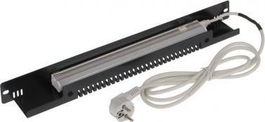 Panel ndriçimi Delta Lighting A19-1LED, për kabinet rack 19", LED, i zi