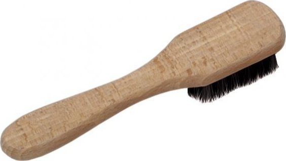 Furçë këpucësh Mazak Shoe Brush, trup metalik, qime sintetike, e zezë