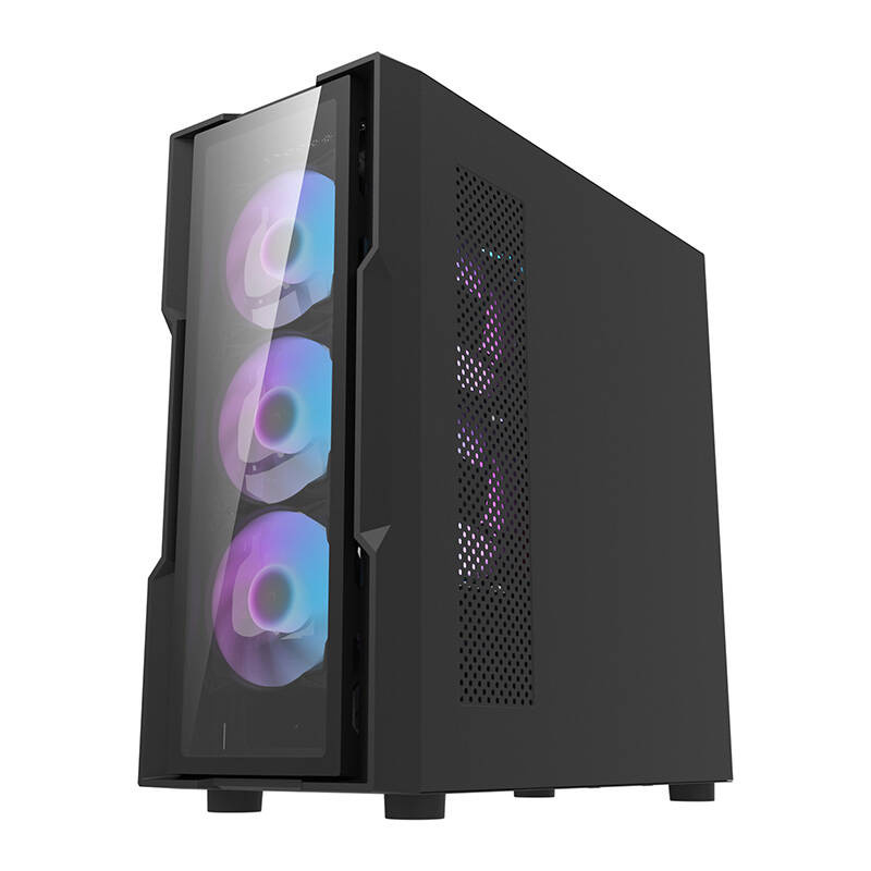 Kornizë kompjuteri Darkflash DK431 Glass, ATX, 4 ventilatorë, e zezë