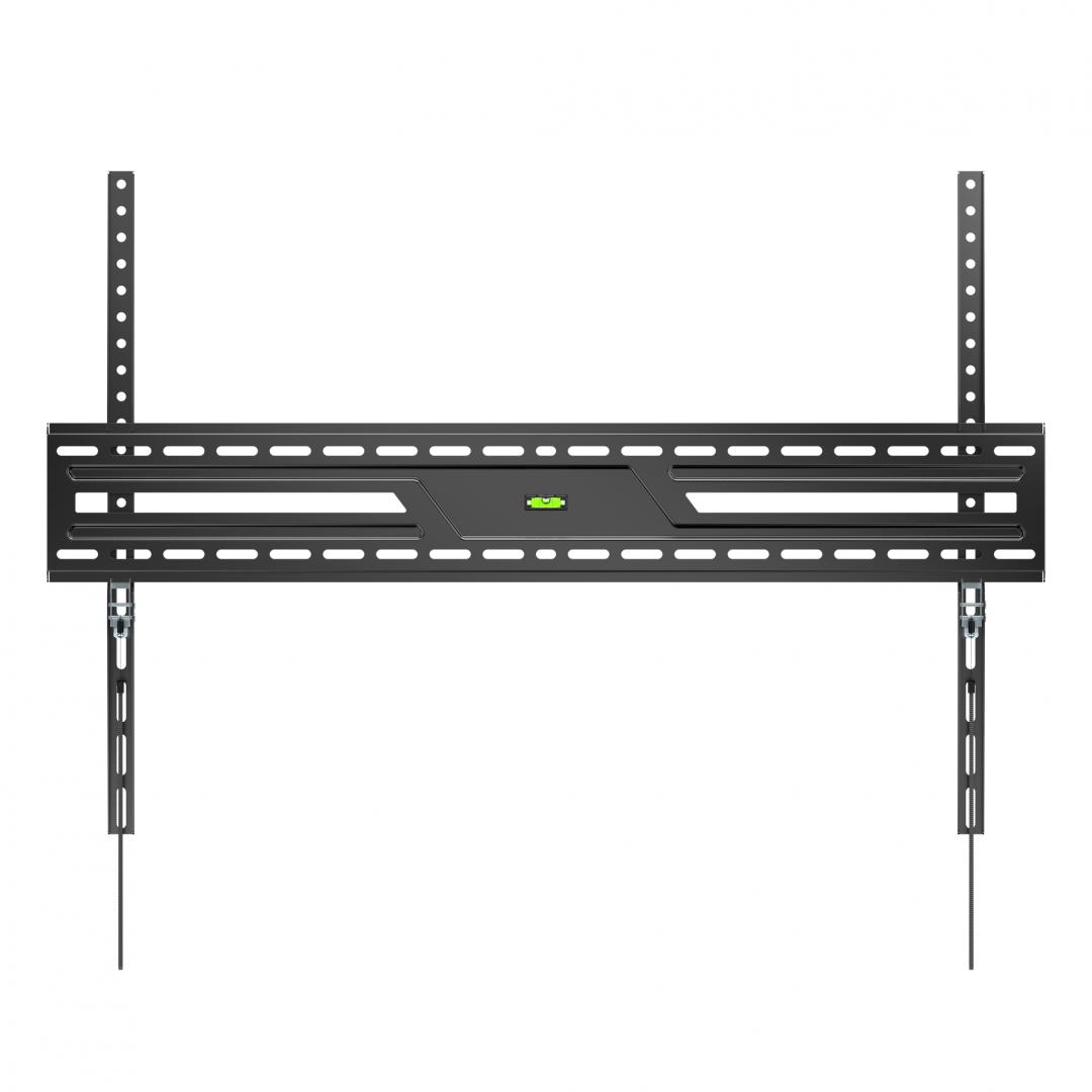 Mbajtës muri për TV Serioux 43-100", fiks, 75 kg, i zi