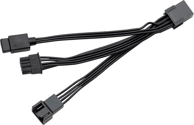 Kabllo ndarëse EKWB EK-Loop-OmniLink Signal Splitter, D-RGB, 4-pin PWM, e zezë