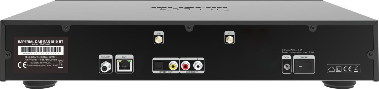 Radio interneti Imperial DABMAN i510 BT, DAB+, FM, Bluetooth, e zezë