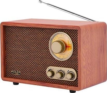 Radio retro Adler AD 1171, Bluetooth, kontroll toni, kafe