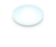 Plafonierë WiZ SuperSlim LED CCT, 29cm, smart, e bardhë