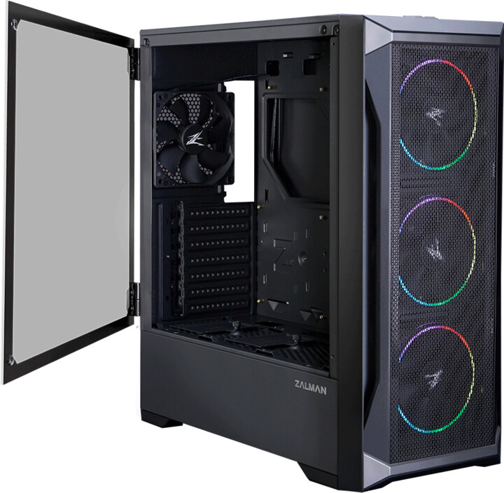 Куќиште Zalman Z8 MS, ARGB, црно