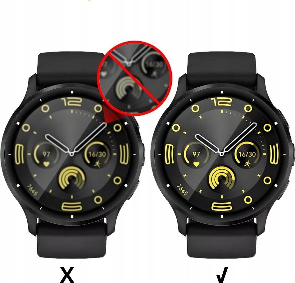 Qelq mbrojtës Wozinsky për Garmin Venu 3 45mm, set 2 copë, ngjitje full glue, transparent