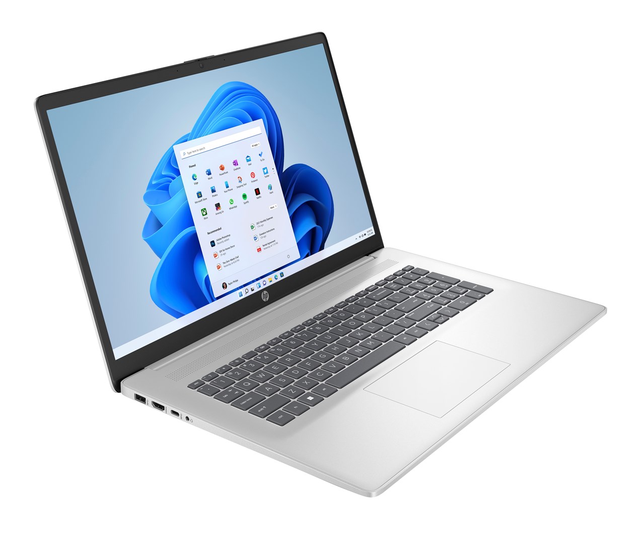 Laptop HP 17 cn4009nw, 17.3" Full HD, Intel Core 5 120U, 16GB RAM, 512GB SSD, argjendtë