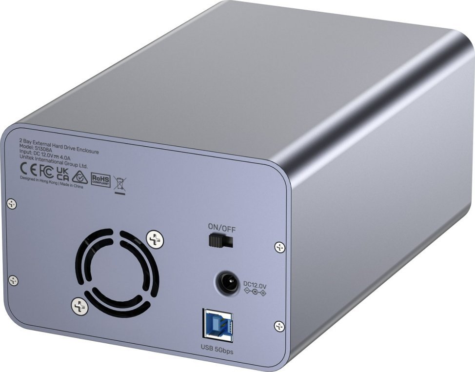 Надворешно куќиште Unitek, за SATA дискови 2.5"/3.5", USB 5 Gbps, 40TB, црно