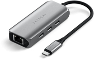 Hub USB C Satechi 4 in 1, 2.5GbE, 3x USB, gri