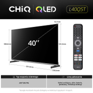 Televizor smart CHiQ L40QST, 40", Full HD, i zi