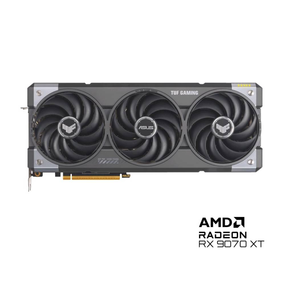 Kartë grafike ASUS TUF Gaming Radeon RX 9070 XT, 16GB GDDR6, PCIe 4.0, e zezë