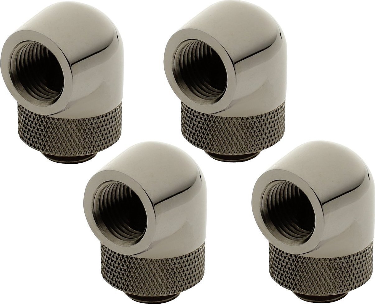 Fitting për ftohje uji XSPC 90° Rotary V2, G1/4 mashkull femër, set 4 copë, bronzi