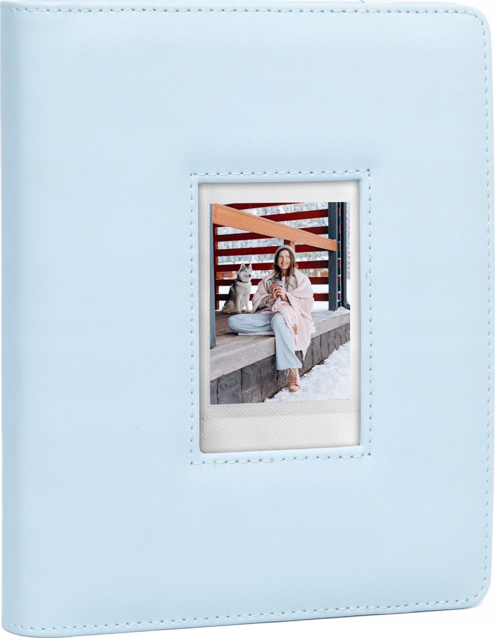 Album foto LOVE INSTANT, 288 foto, kapak me dritare, blu