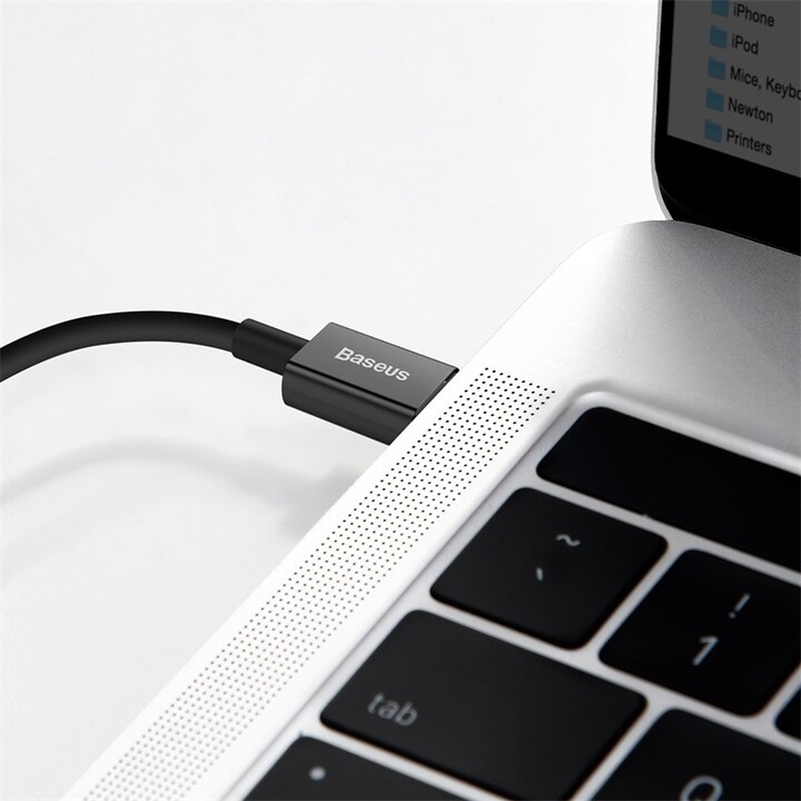 Baseus кабел за полнење/податоци, Superior Series USB-C - Lightning, 20W, 1m, црна