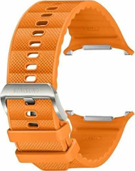 Rripa Samsung PeakForm Band për Galaxy Watch Ultra, pëlhurë sportive, mekanizëm me një klik, portokalli