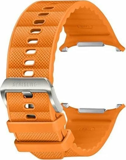 Rripa Samsung PeakForm Band për Galaxy Watch Ultra, pëlhurë sportive, mekanizëm me një klik, portokalli