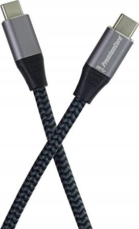Kabllo USB PremiumCord ku31ct05, USB C në USB C, 0.5 m, i zi