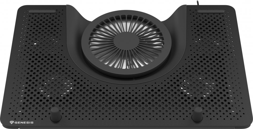 Stendë për ftohje Genesis Oxid 550 për laptop 15.6-17.3", 5 ventilator, dritë të pasme, 1 USB (NHG-1411),e zezë, plastike