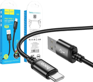 Kabllo USB Hoco USB A në USB C, 1m, 60W, e bardhë