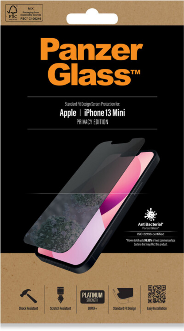 Xham mbrojtës PanzerGlass Privacy për Apple iPhone 13 mini