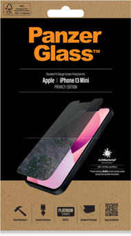 PanzerGlass заштитно стакло Privacy за Apple iPhone 13 mini