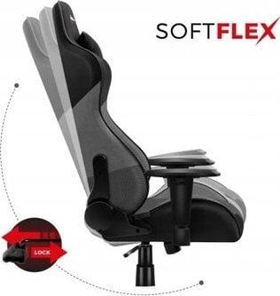 Karrige gaming Huzaro Force 6.2, rrjetë, deri 130kg, gri e zezë