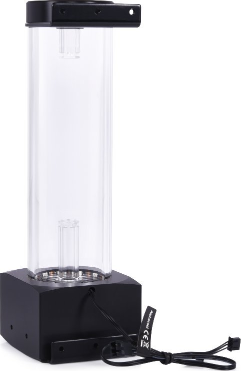 Rezervuar uji Alphacool Core 200 Aurora, për pompë D5/VPP, acrylic, acetal, transparent