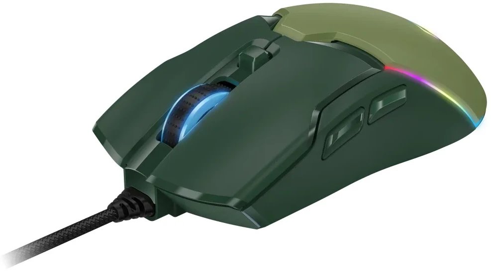 Maus gaming Genius GX Scorpion M700, RGB, me kabllo, jeshile Army