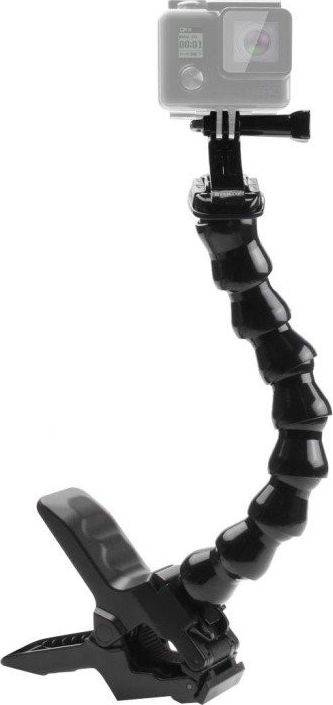 Tripod me kapëse Puluz, për kamera sportive, plastikë, i zi