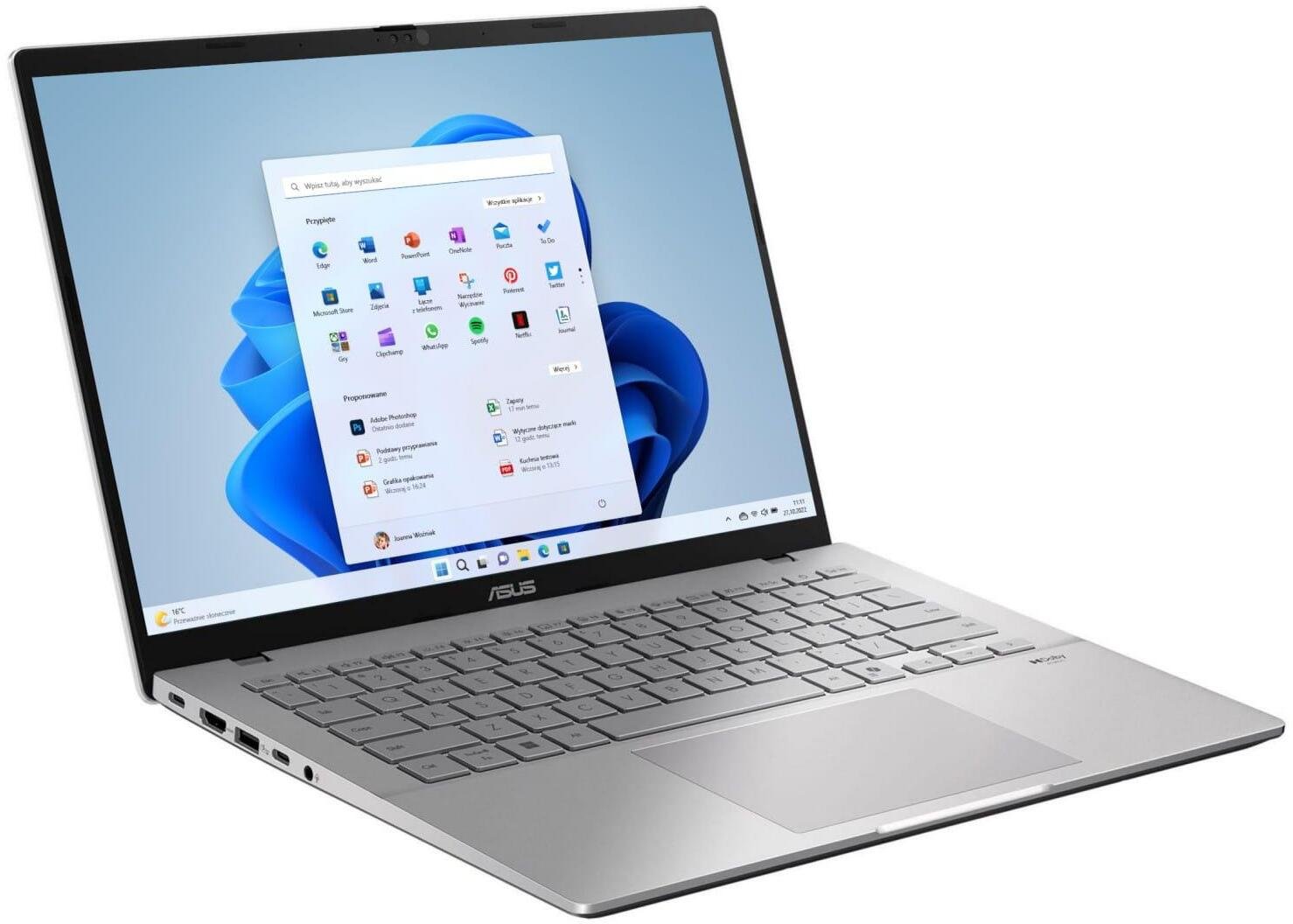 Laptop ASUS Vivobook S14 S3407CA, 14", Intel Core Ultra 7, 32GB RAM, 2TB SSD, argjendtë