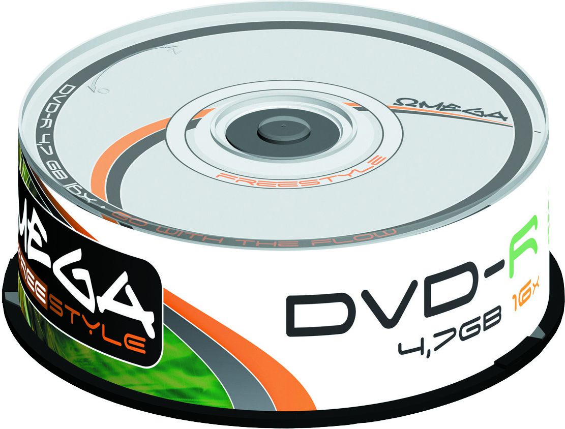 Set disk Omega DVD-R, 4.7GB 16x 25 copë